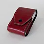 Artisan-Made Red Envelope-Style Leather Cigarette Pack Case