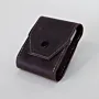 Dark Brown Minimal Leather Cigarette Case with Hand-Finished Details