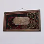 Artisan Wall Art with Arabic Phrase with Heritage Textile Motifs
