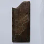 Handmade Engraved Jordan Map Wall Key Holder with Artisan Details