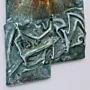 Artisan Abstract Raised Jordan Map Wall Art for Home and Office