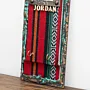 Artisan Love Jordan Map and Textile Design Wall-Mounted Key Holder