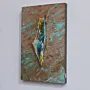Handmade Blue Raised Palestine Map Decorative Wall Art for Home