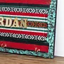 Artisan Jordan Heritage Textile Panel Wall-Mounted Key Holder