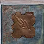 Handcrafted Raised Leaf Design Wall Art with Artisan Details