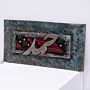 Decorative Wall Art with Rectangular Raised Arabic Calligraphy