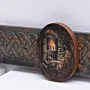 Handmade Raised Portrait Medallion Decorative Wall Key Holder