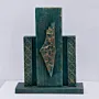 Handmade Turquoise Abstract Table Decor with Artisan Details