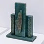 Handmade Turquoise Abstract Table Decor with Artisan Details