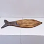 Handcrafted Fish-Shaped Wooden Serving Board with Artisan Details