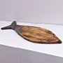 Handcrafted Fish-Shaped Wooden Serving Board with Artisan Details