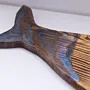 Handcrafted Fish-Shaped Wooden Serving Board with Artisan Details