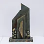 Handmade Geometric Abstract Table Decor with Artisan Details