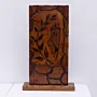 Handcrafted Engraved Olive Branch Wood Decorative Table Accent