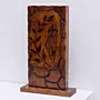 Handcrafted Engraved Olive Branch Wood Decorative Table Accent