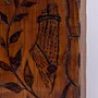 Handcrafted Engraved Olive Branch Wood Decorative Table Accent