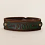 Handcrafted Brown and Turquoise with MOM Love Lettering Bracelet