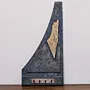 Handmade Triangular Blue Design Decorative Wall Key Holder