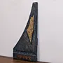 Handmade Triangular Blue Design Decorative Wall Key Holder