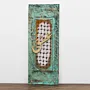 Artisan Palestine Map and Keffiyeh Panel Wall-Mounted Key Holder