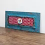 Artisan Jordan National Emblem Textile Panel Wall-Mounted Key Holder
