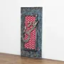 Artisan Jordan Map and Keffiyeh Vertical Panel Wall-Mounted Key Holder