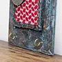 Artisan Jordan Map and Keffiyeh Vertical Panel Wall-Mounted Key Holder