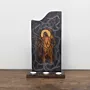 Handcrafted Jesus Figure Candle Holder with Artisan Details