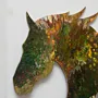 Handcrafted Colorful Horse Head Wall Art with Heritage Details