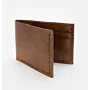Artisan-Made Classic Brown Bifold Wallet with Hand-Finished Details