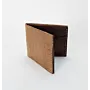 Artisan-Made Woven Tan Bifold Wallet with Hand-Finished Details