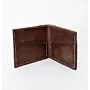 Artisan-Made Woven Tan Bifold Wallet with Hand-Finished Details