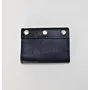 Artisan-Made Compact Black Riveted Wallet with Hand-Finished Details