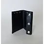 Artisan-Made Compact Black Riveted Wallet with Hand-Finished Details