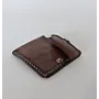 Artisan-Made Distressed Brown Snap Wallet with Hand-Finished Details