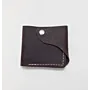 Artisan-Made Dark Brown Angled-Flap Wallet with Hand-Finished Details