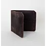 Handcrafted Dark Brown Classic Bifold Wallet with Artisan Character