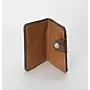 Handcrafted Hand-Carved Brown Leather Wallet with Artisan Character