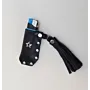 Artisan-Made Black Studded Lighter Case with Hand-Finished Details