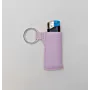 Artisan-Made Lilac Minimal Lighter Case with Hand-Finished Details