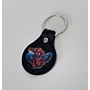 Leather Keychain with Spider-Man Character Handcrafted Design