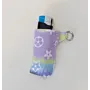 Handcrafted Purple Floral Fabric with Artisan-Finished Details