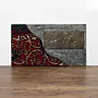 Arabic Quote and Textile Pattern Decorative Wall Art 90 × 60 cm