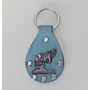 Handmade Natural Leather Keychain with Arabic Mother Lettering