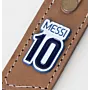 Handmade Leather Keychain with Messi Number 10 Football Jersey