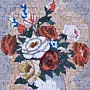 Handmade Colorful Flower Vase Stone Mosaic Wall Art