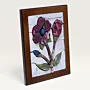 Handmade Twin Flower Branch Stone Mosaic Wall Art