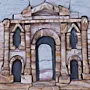 Handmade Jerash Gate Stone Mosaic Wall Art with Multiple Size Options
