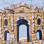 Handmade Jerash Gate Stone Mosaic Wall Art with Multiple Size Options
