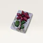 Handmade Red Flower Stone Mosaic Refrigerator Magnet
